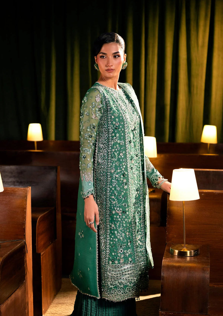 ELAF Premium Serenade Unstitched Organza 3Pc Suit EHM-10 VERDELLA-