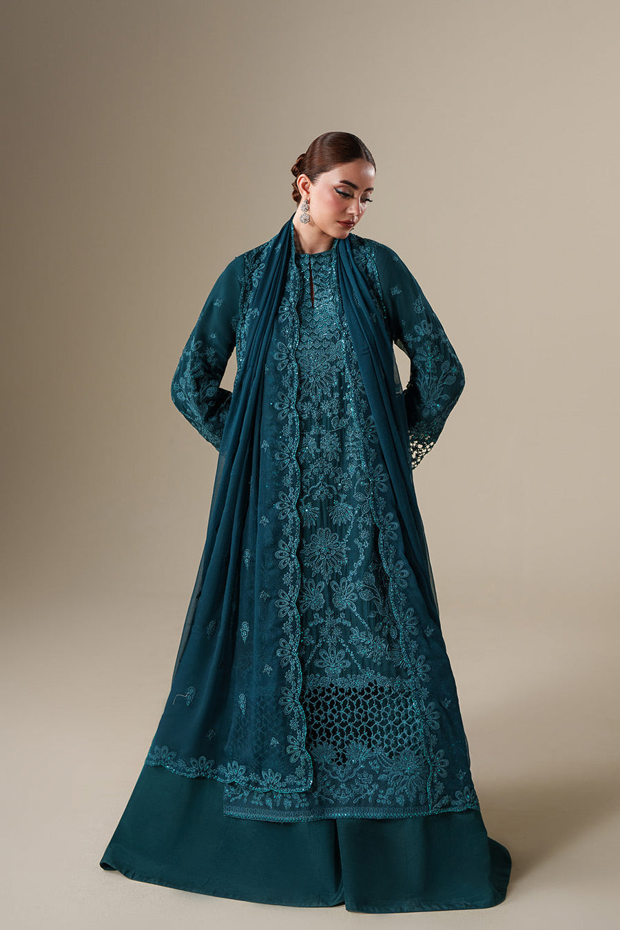 Emaan Adeel Nouvelle Embroidered Chiffon Unstitched 3Pc Suit - EIRA