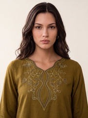 Viana by Sanam Saeed Embroidered Karandi Unstitched 3Pc Suit - EIRA