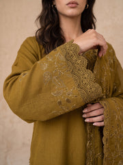 Viana by Sanam Saeed Embroidered Karandi Unstitched 3Pc Suit - EIRA