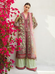 Hussain Rehar Eid Luxury Lawn Unstitched Embroidered 3Pc Suit - EIRA