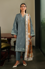 Bellini by Seran Embroidered Khaddar Unstitched 3Pc Suit D-01 EIRENE