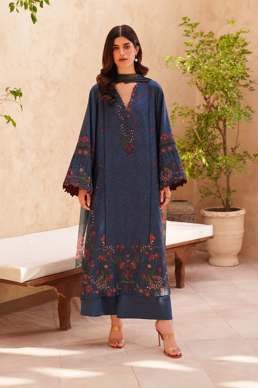 IZNIK Eid Lawn Unstitched Embroidered 3Pc Suit EL-01