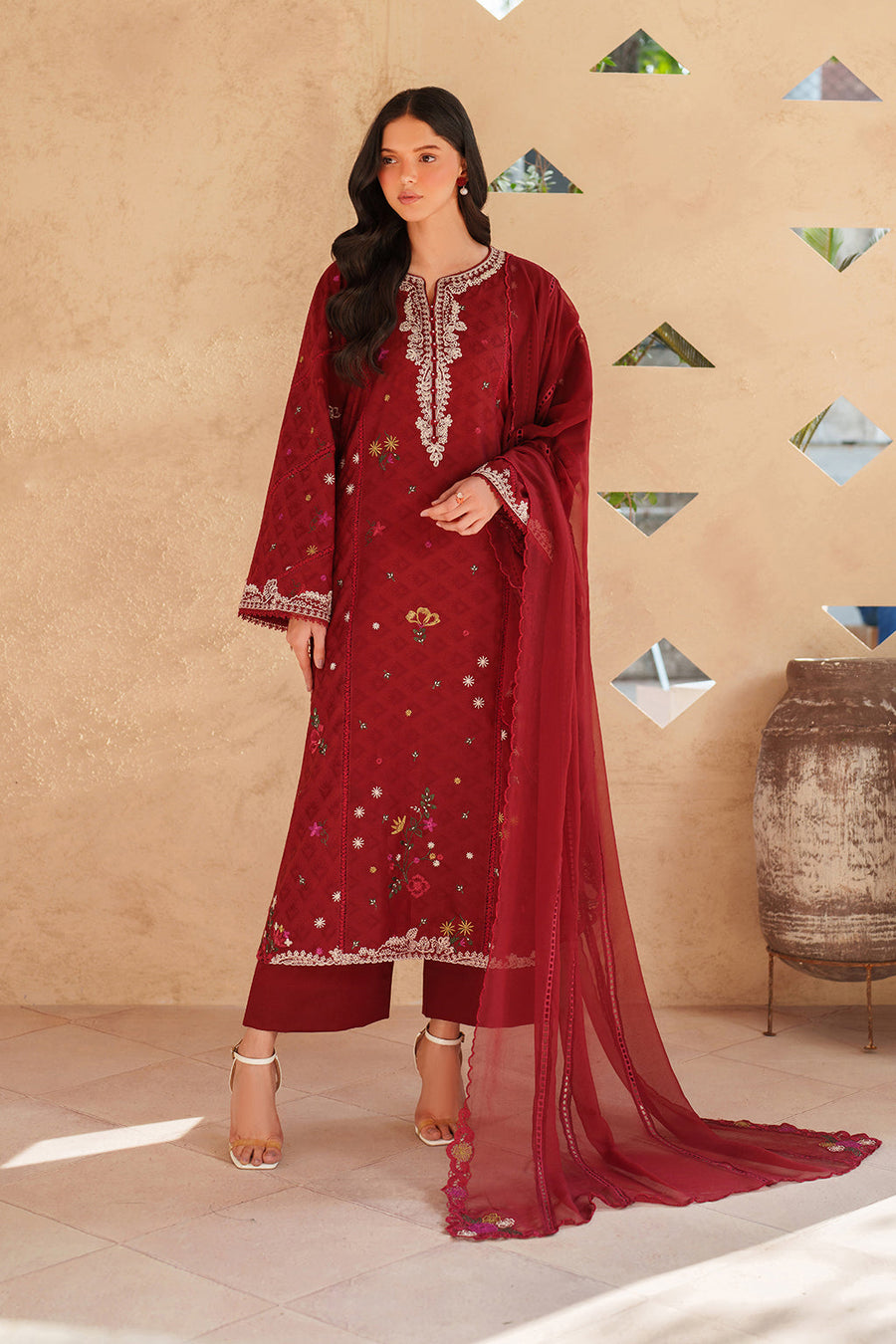 IZNIK Eid Lawn Unstitched Embroidered 3Pc Suit EL-02