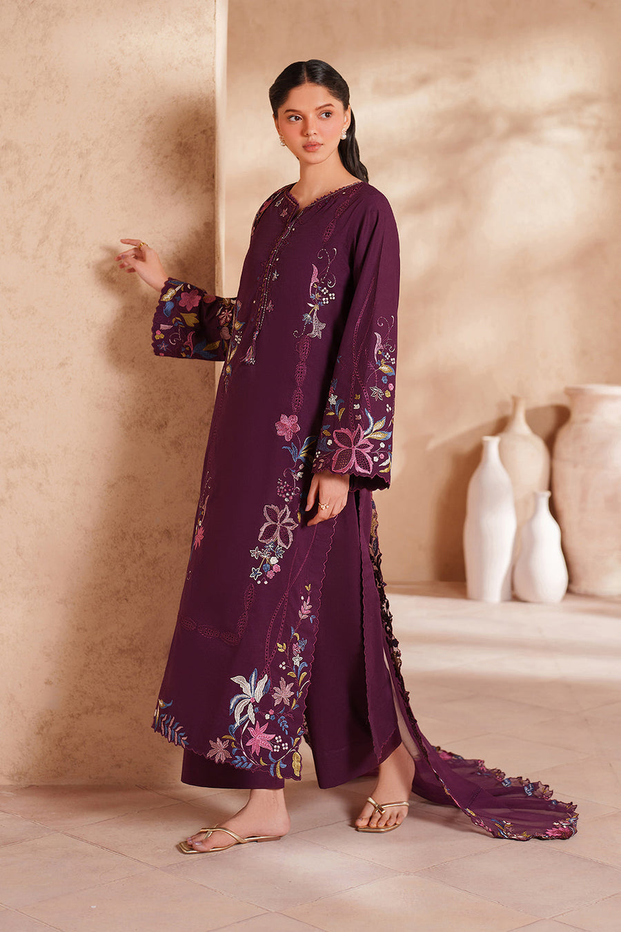 IZNIK Eid Lawn Unstitched Embroidered 3Pc Suit EL-03
