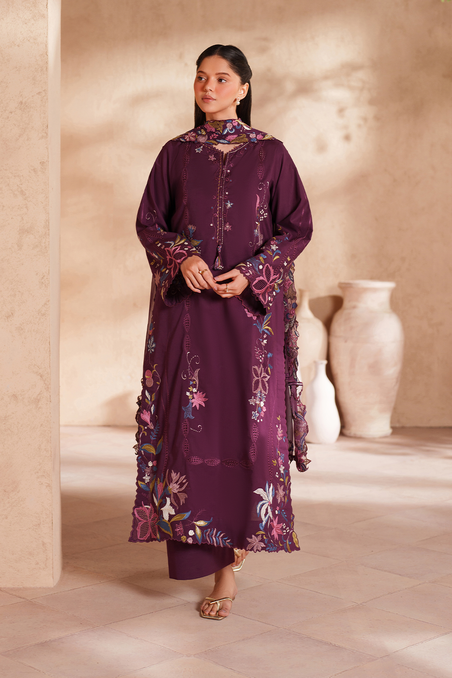 IZNIK Eid Lawn Unstitched Embroidered 3Pc Suit EL-03