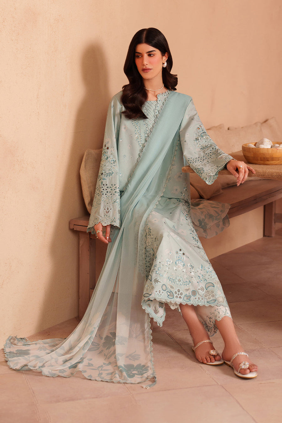 IZNIK Eid Lawn Unstitched Embroidered 3Pc Suit EL-05