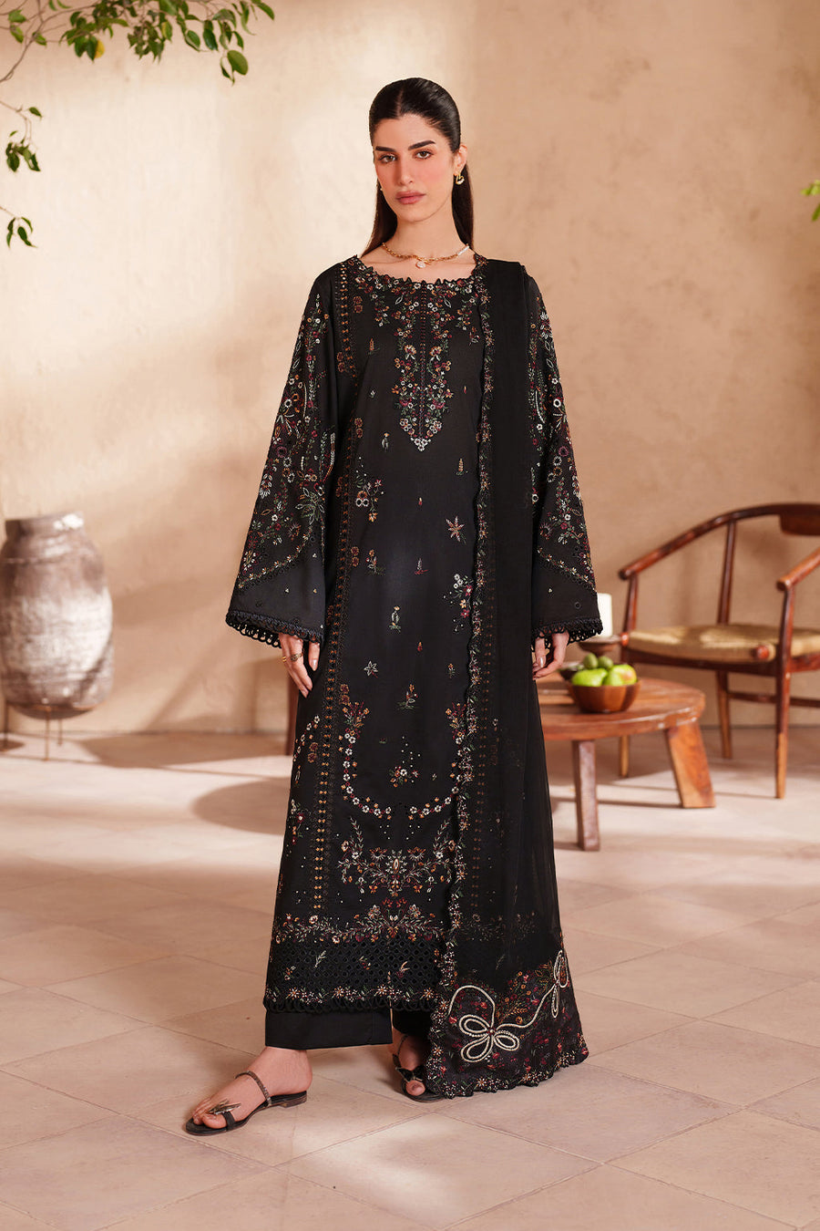 IZNIK Eid Lawn Unstitched Embroidered 3Pc Suit EL-07