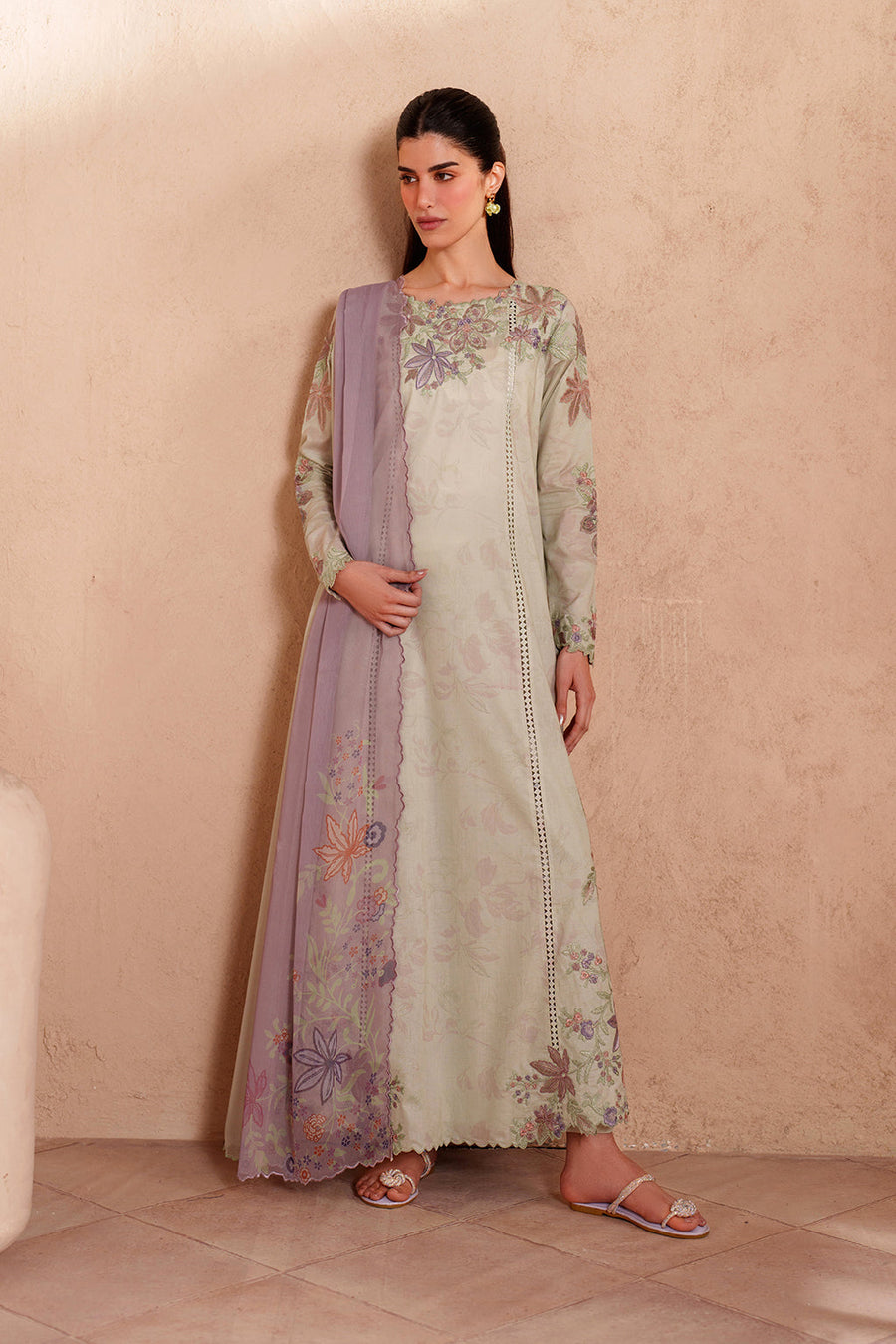 IZNIK Eid Lawn Unstitched Embroidered 3Pc Suit EL-09