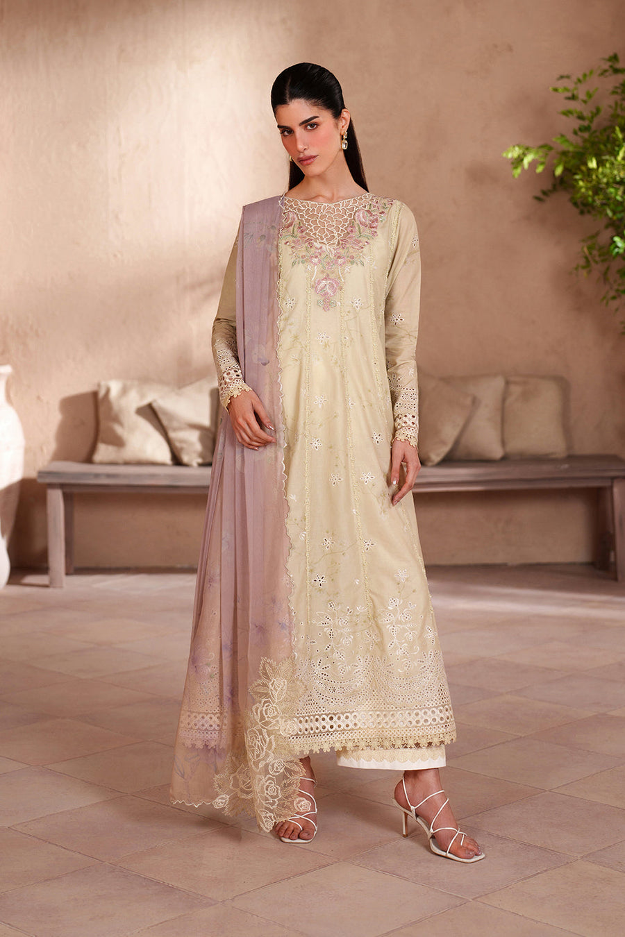 IZNIK Eid Lawn Unstitched Embroidered 3Pc Suit EL-10