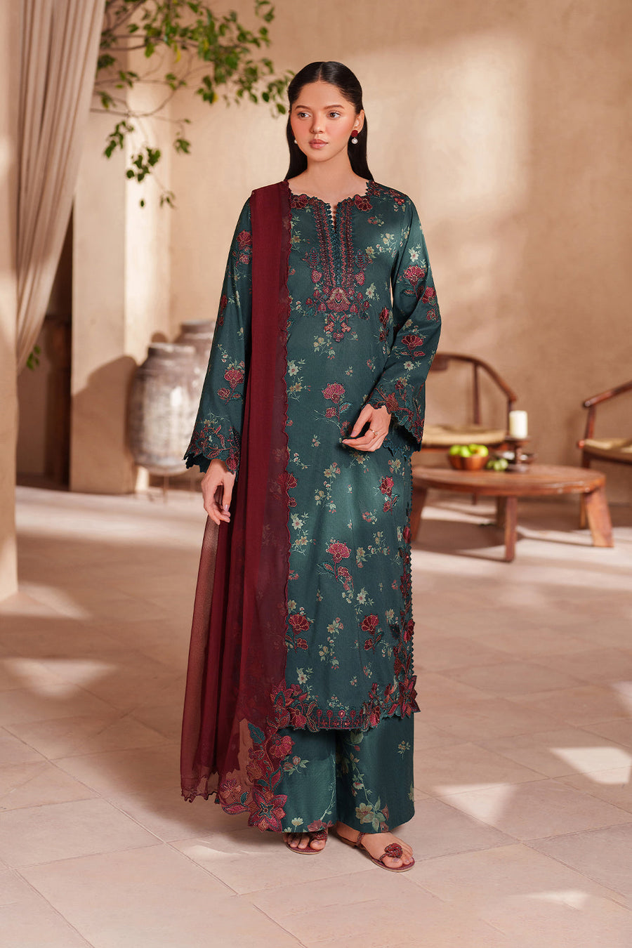 IZNIK Eid Lawn Unstitched Embroidered 3Pc Suit EL-11