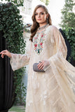 Maria.B Luxury Eid Lawn Unstitched Embroidered 3Pc Suit EL-23-01-Cream