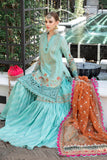 Maria.B Luxury Eid Lawn Unstitched Embroidered 3Pc Suit EL-23-05-Sea Green