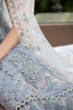 Maria.B Luxury Eid Lawn Unstitched Embroidered 3Pc Suit EL-23-10-Ice Blue