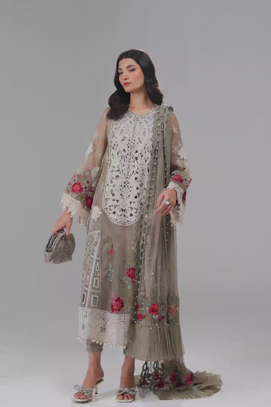 Maria.B Embroidered Luxury Lawn Unstitched 3Pc Suit EL-24-01