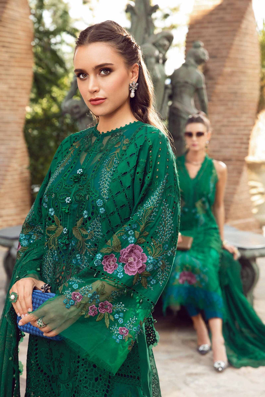 Maria.B Embroidered Luxury Lawn Unstitched 3Pc Suit EL-24-02