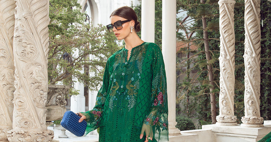 Maria.B Embroidered Luxury Lawn Unstitched 3Pc Suit EL-24-02