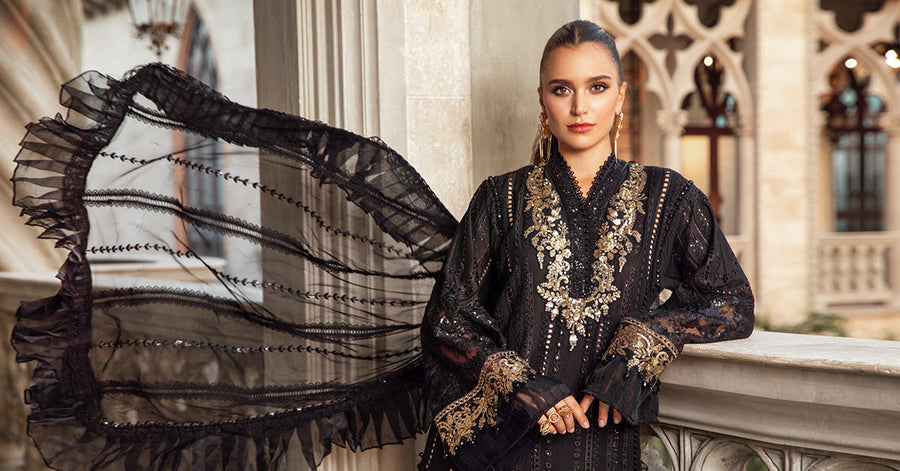 Maria.B Embroidered Luxury Lawn Unstitched 3Pc Suit EL-24-03
