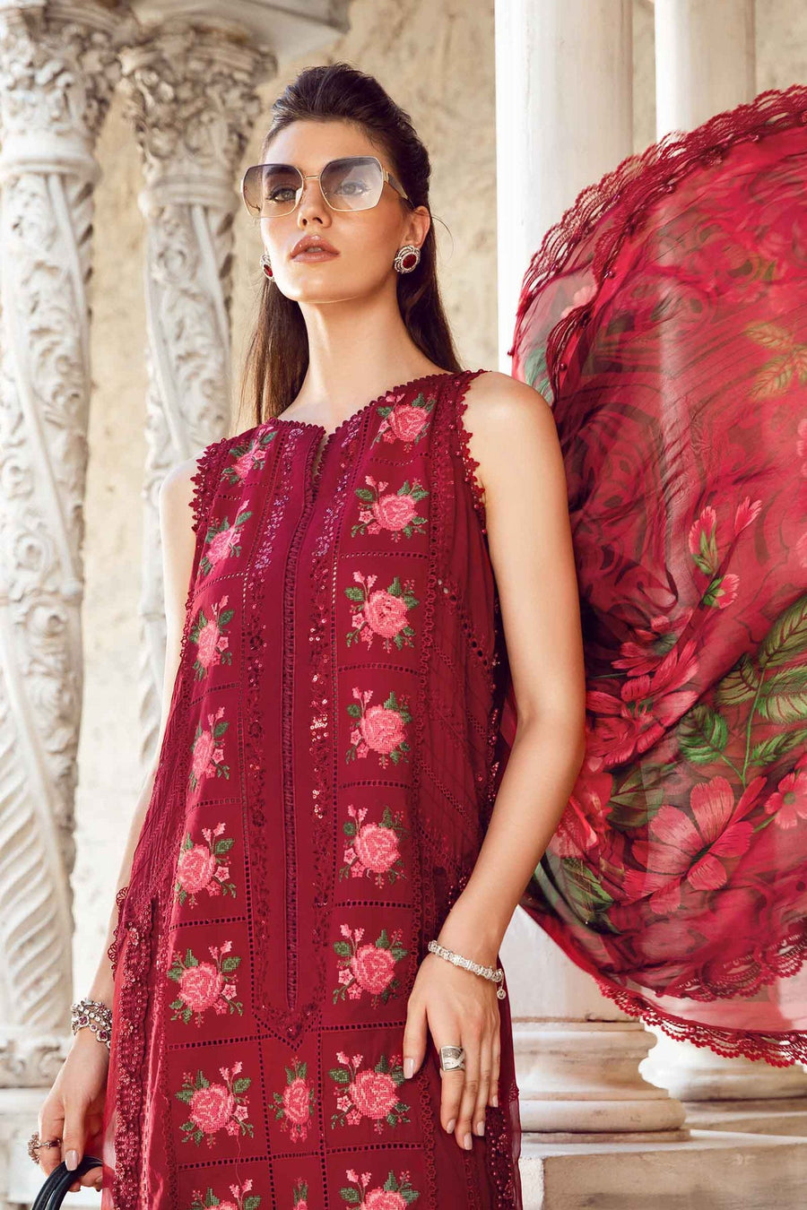 Maria.B Embroidered Luxury Lawn Unstitched 3Pc Suit EL-24-05