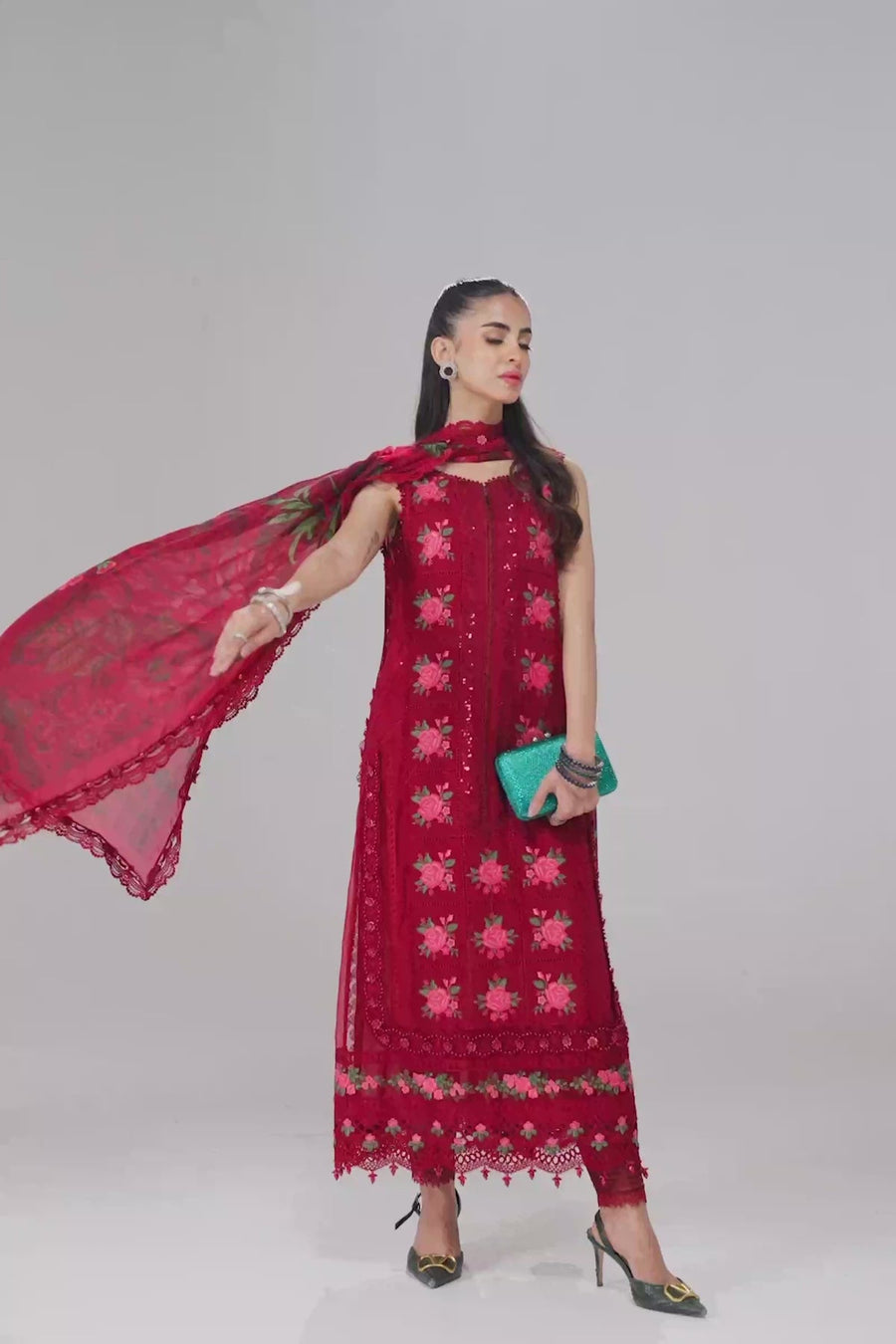 Maria.B Embroidered Luxury Lawn Unstitched 3Pc Suit EL-24-05
