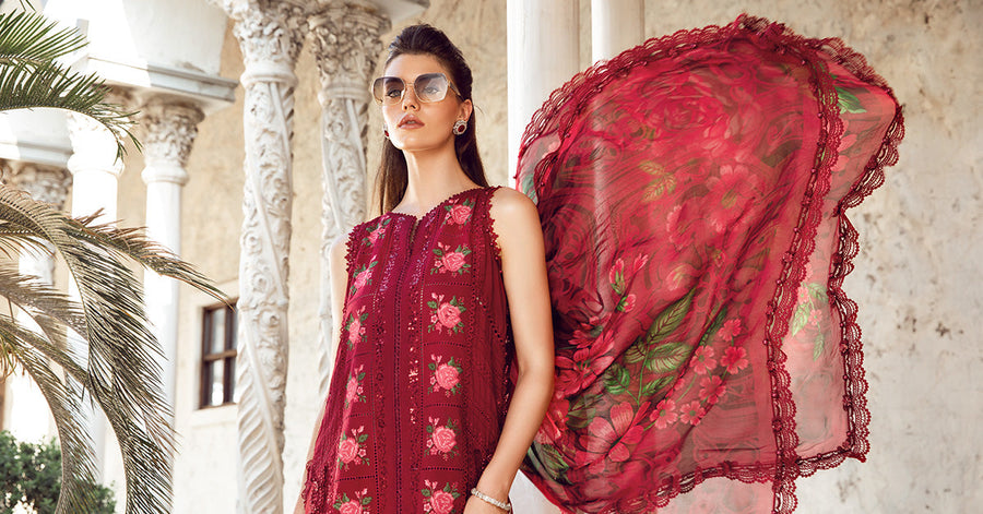 Maria.B Embroidered Luxury Lawn Unstitched 3Pc Suit EL-24-05