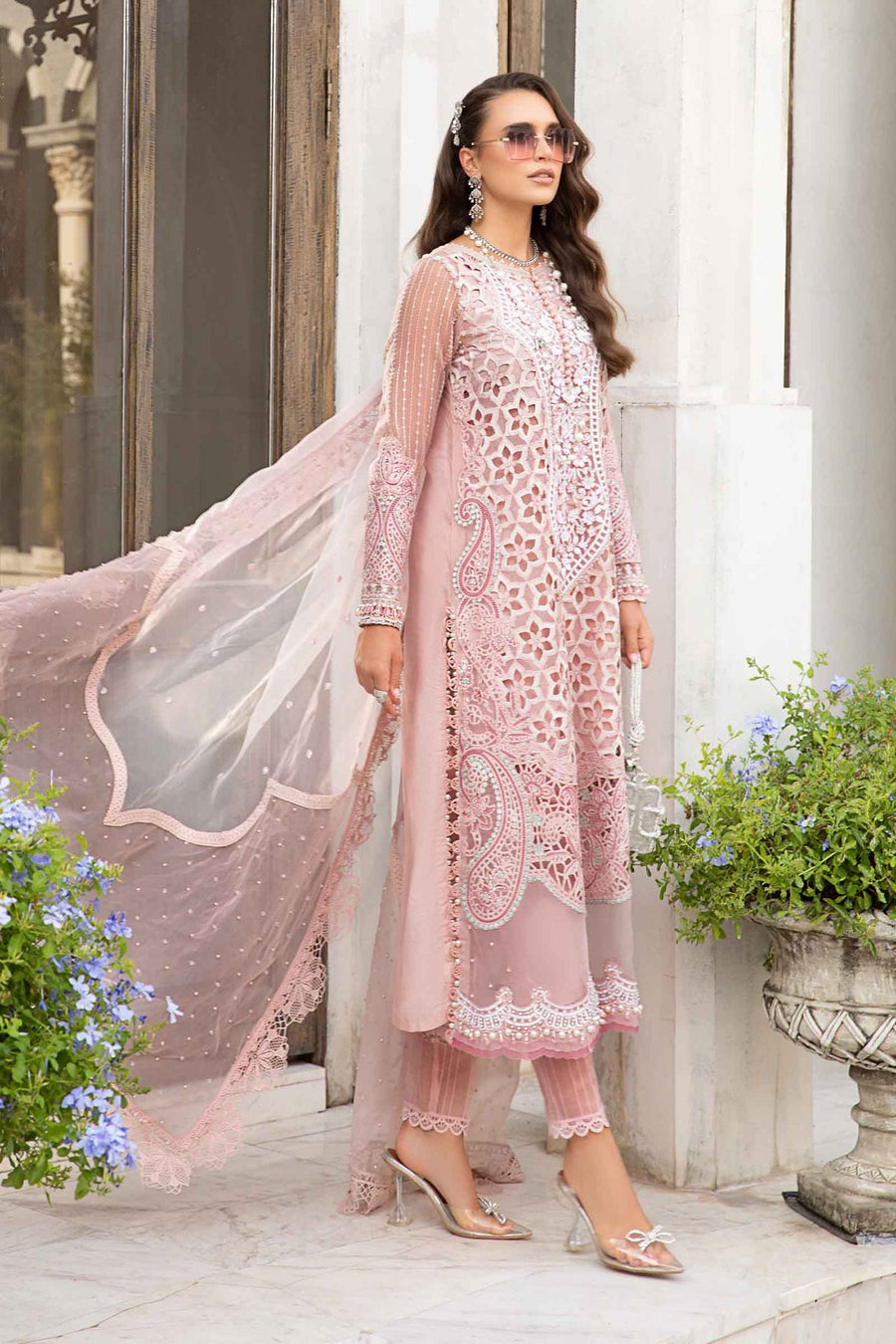 Maria.B Embroidered Luxury Lawn Unstitched 3Pc Suit EL-24-06