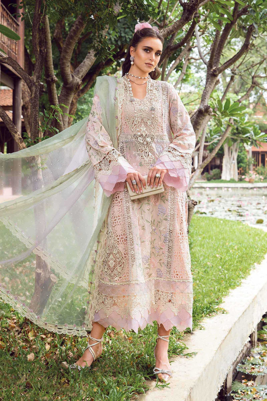 Maria.B Embroidered Luxury Lawn Unstitched 3Pc Suit EL-24-07