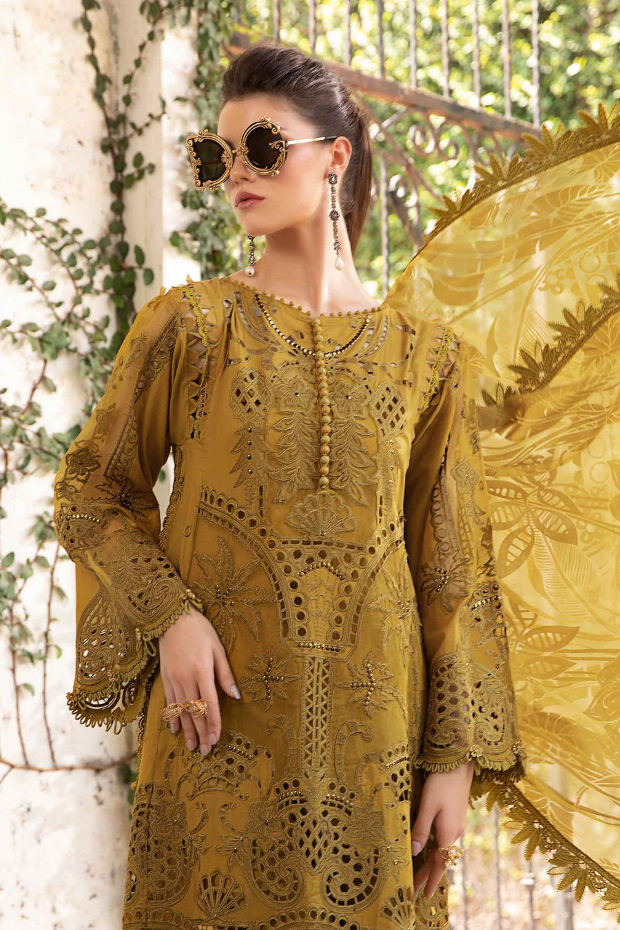 Maria.B Embroidered Luxury Lawn Unstitched 3Pc Suit EL-24-08