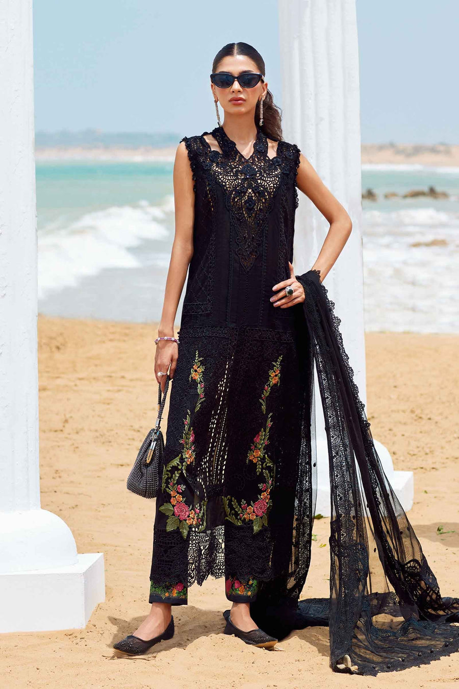 Maria.B Embroidered Lawn Unstitched 3Pc Suit EL-25-01