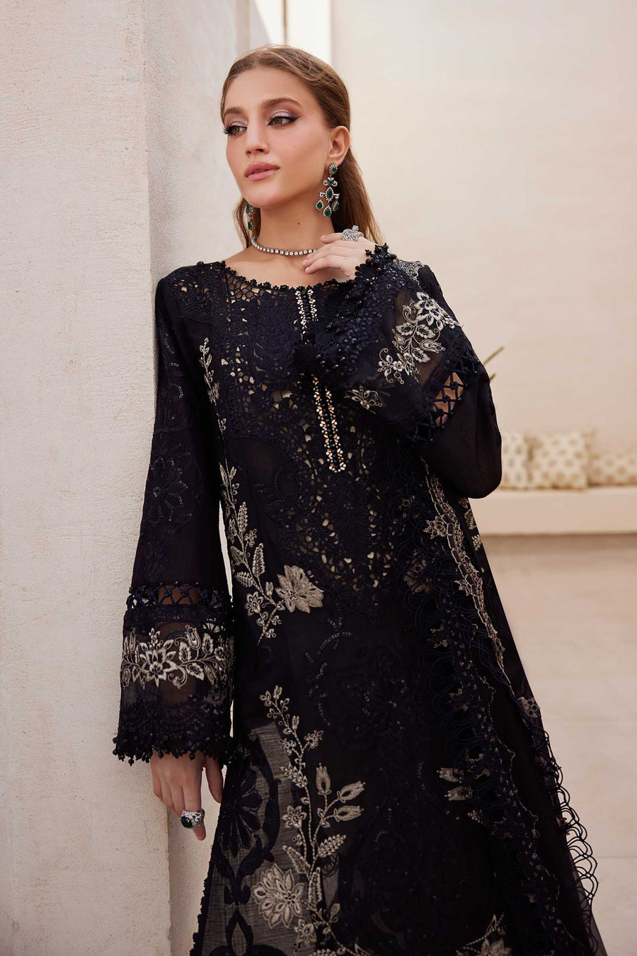 Maria.B Embroidered Lawn Unstitched 3Pc Suit EL-25-03