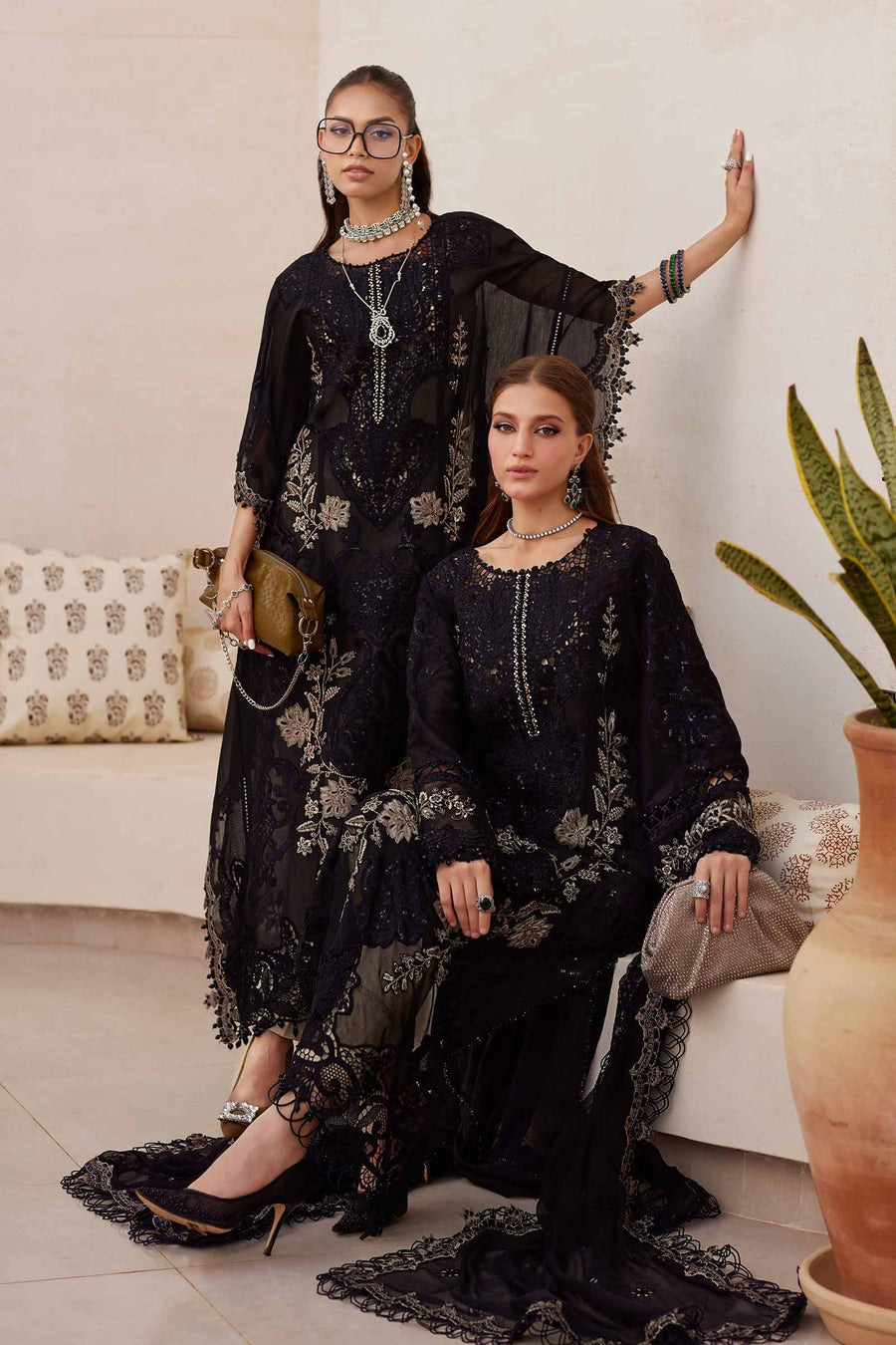 Maria.B Embroidered Lawn Unstitched 3Pc Suit EL-25-03