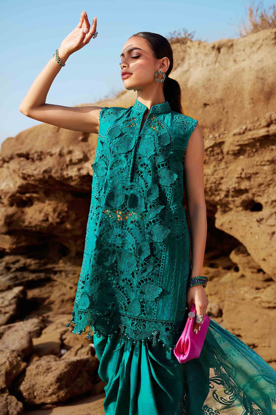Maria.B Embroidered Lawn Unstitched 3Pc Suit EL-25-05