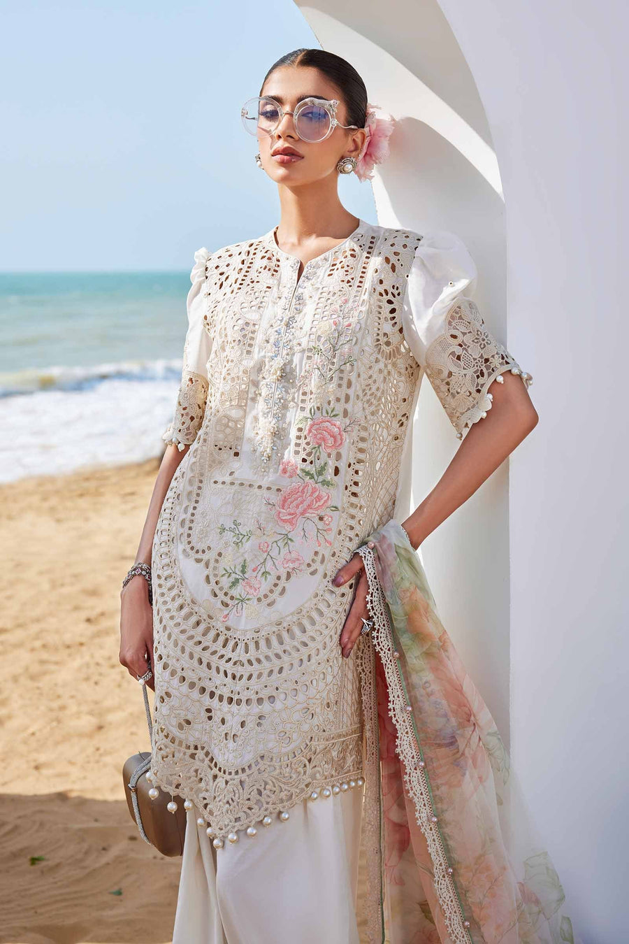 Maria.B Embroidered Lawn Unstitched 3Pc Suit EL-25-07