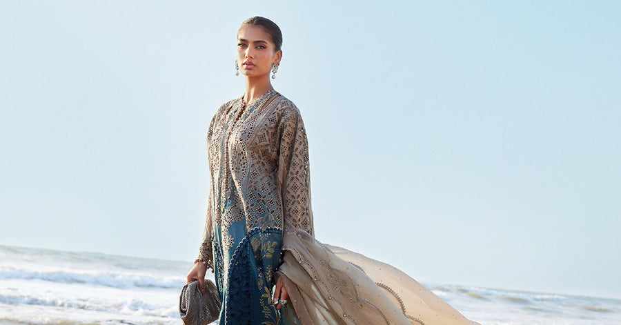 Maria.B Embroidered Lawn Unstitched 3Pc Suit EL-25-08