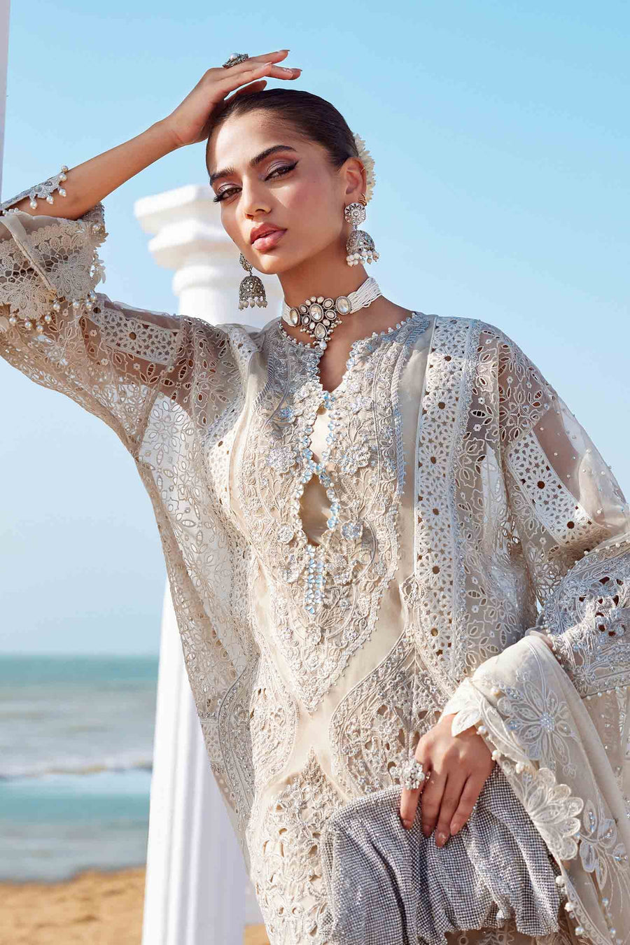 Maria.B Embroidered Lawn Unstitched 3Pc Suit EL-25-09