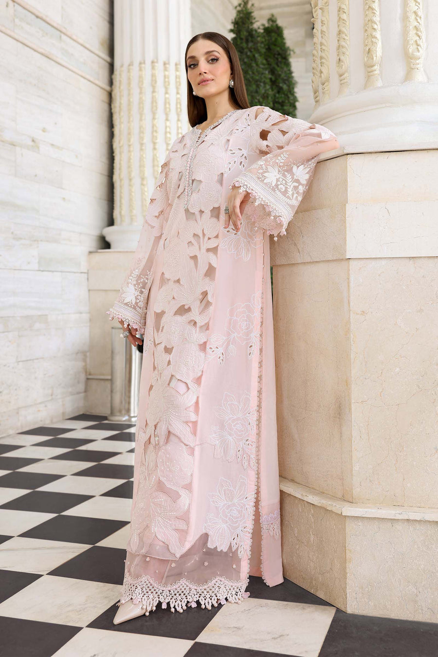 Maria.B Luxury Lawn Eid-2 Unstitched Embroidered 3Pc Suit EL-26-02