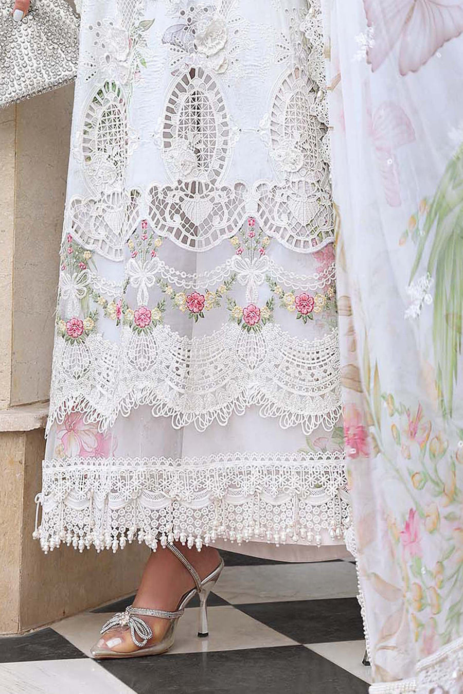 Maria.B Luxury Lawn Eid-2 Unstitched Embroidered 3Pc Suit EL-26-03