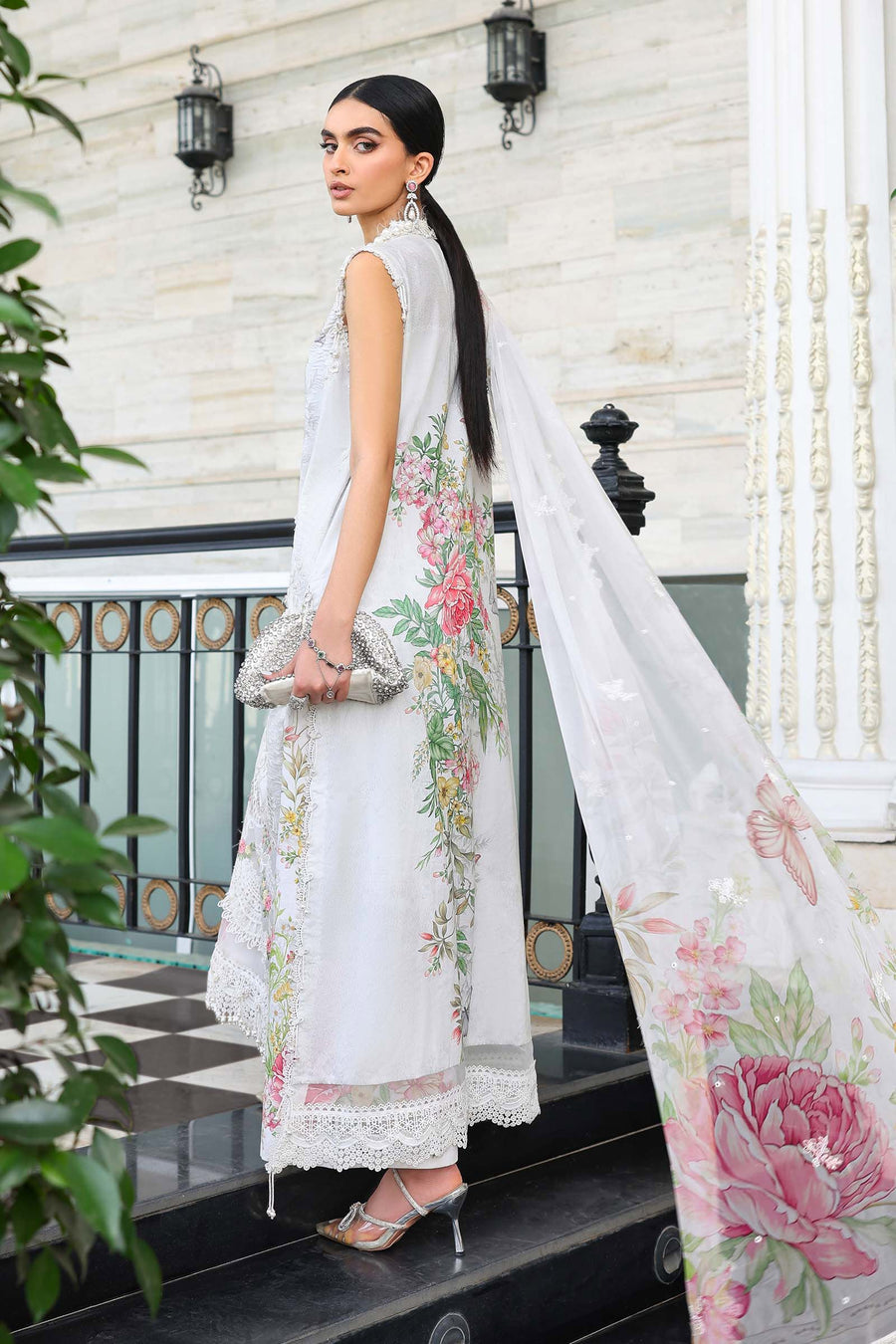 Maria.B Luxury Lawn Eid-2 Unstitched Embroidered 3Pc Suit EL-26-03