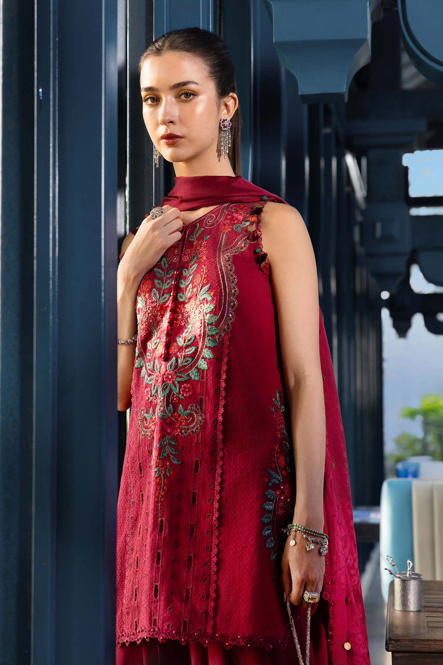 Maria.B Luxury Lawn Eid-2 Unstitched Embroidered 3Pc Suit EL-26-05