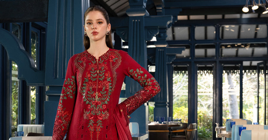 Maria.B Luxury Lawn Eid-2 Unstitched Embroidered 3Pc Suit EL-26-05