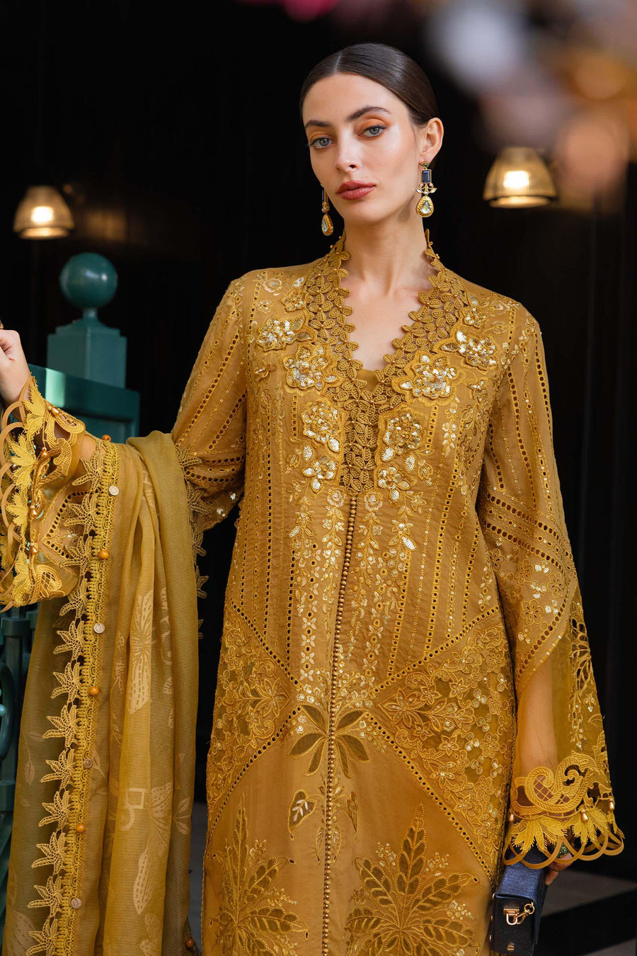 Maria.B Luxury Lawn Eid-2 Unstitched Embroidered 3Pc Suit EL-26-07