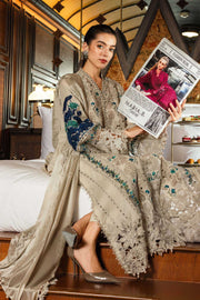 Maria.B Luxury Lawn Eid-2 Unstitched Embroidered 3Pc Suit EL-26-08