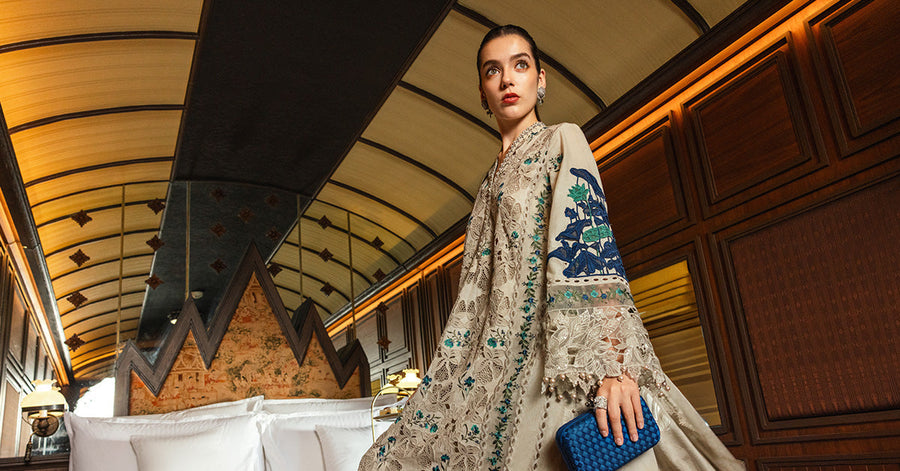 Maria.B Luxury Lawn Eid-2 Unstitched Embroidered 3Pc Suit EL-26-08