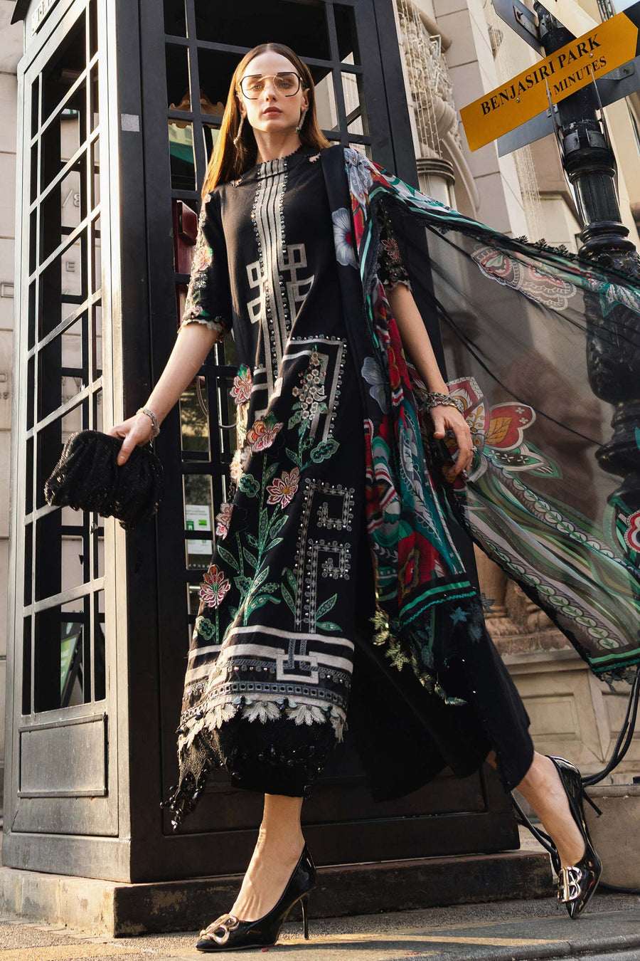 Maria.B Luxury Lawn Eid-2 Unstitched Embroidered 3Pc Suit EL-26-11