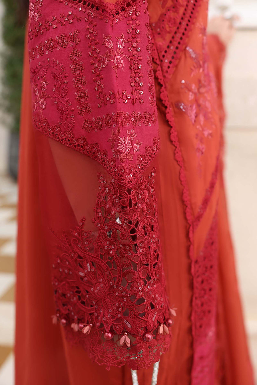 Maria.B Luxury Lawn Eid-2 Unstitched Embroidered 3Pc Suit EL-26-13