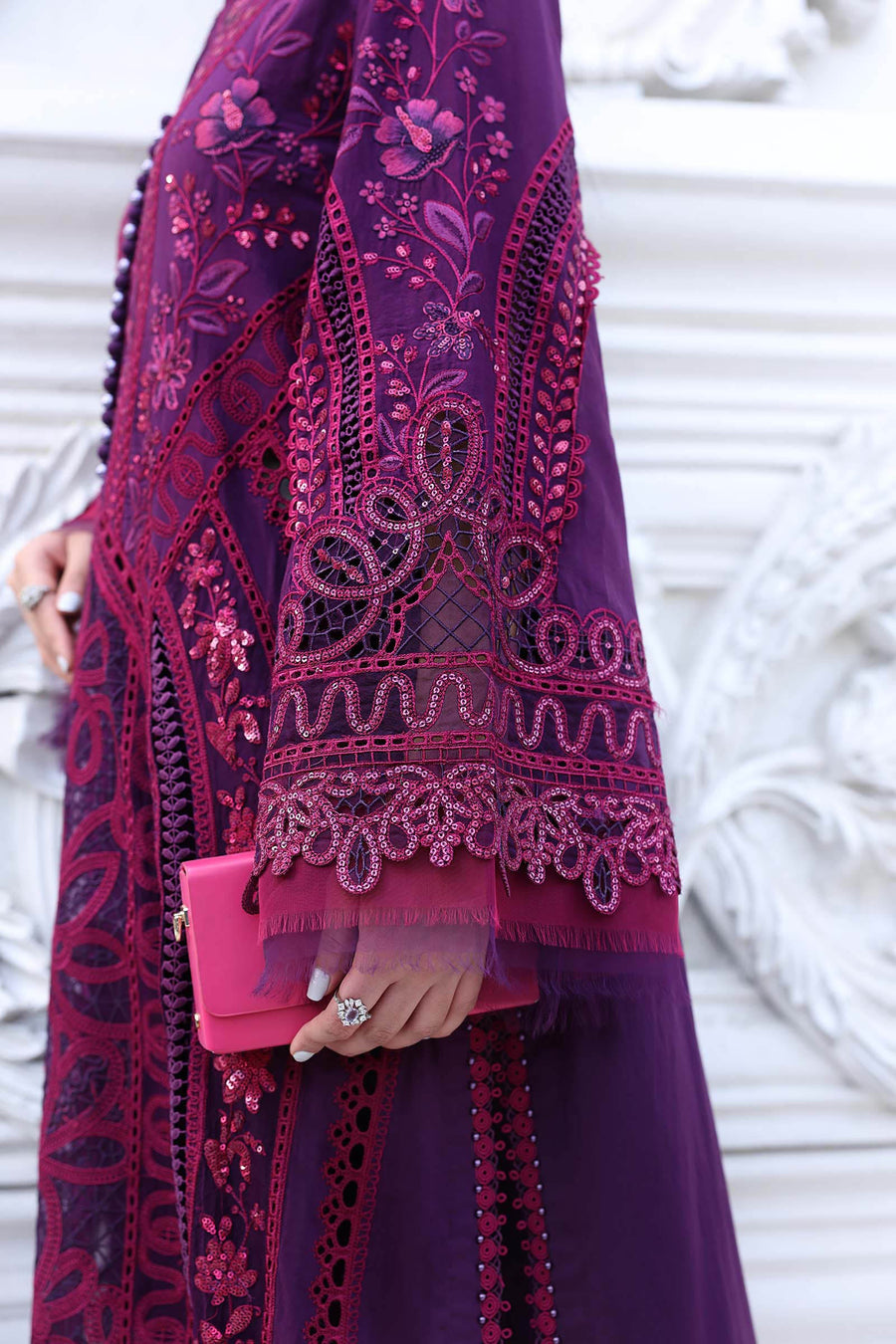 Maria.B Luxury Lawn Eid-2 Unstitched Embroidered 3Pc Suit EL-26-14