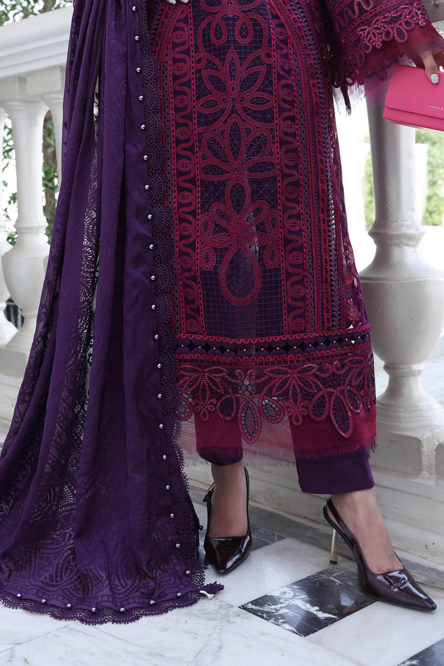 Maria.B Luxury Lawn Eid-2 Unstitched Embroidered 3Pc Suit EL-26-14