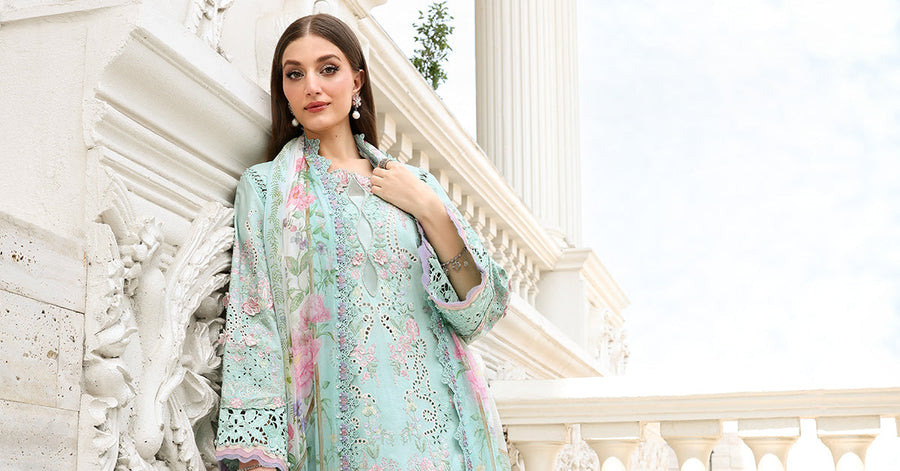 Maria.B Luxury Lawn Eid-2 Unstitched Embroidered 3Pc Suit EL-26-15