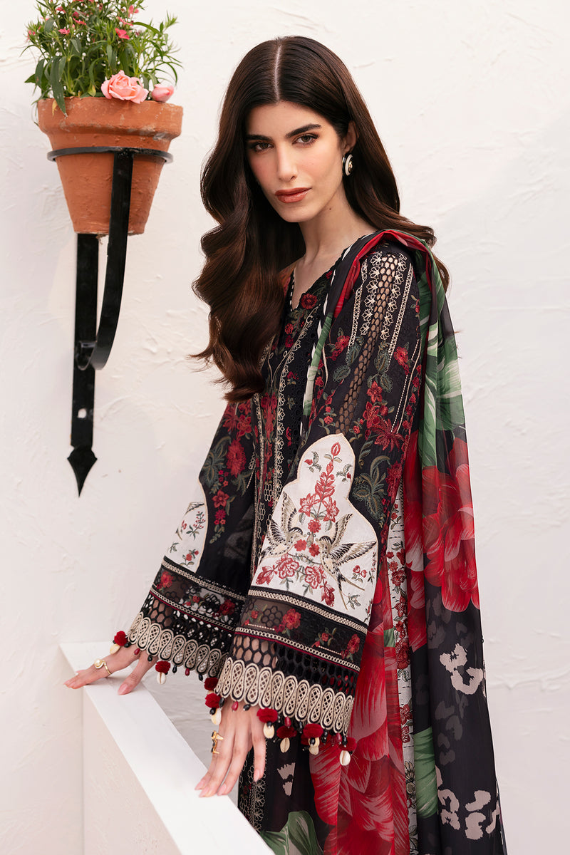 Baroque Eid Lawn Unstitched Embroidered 3Pc Suit BEL-25-D01