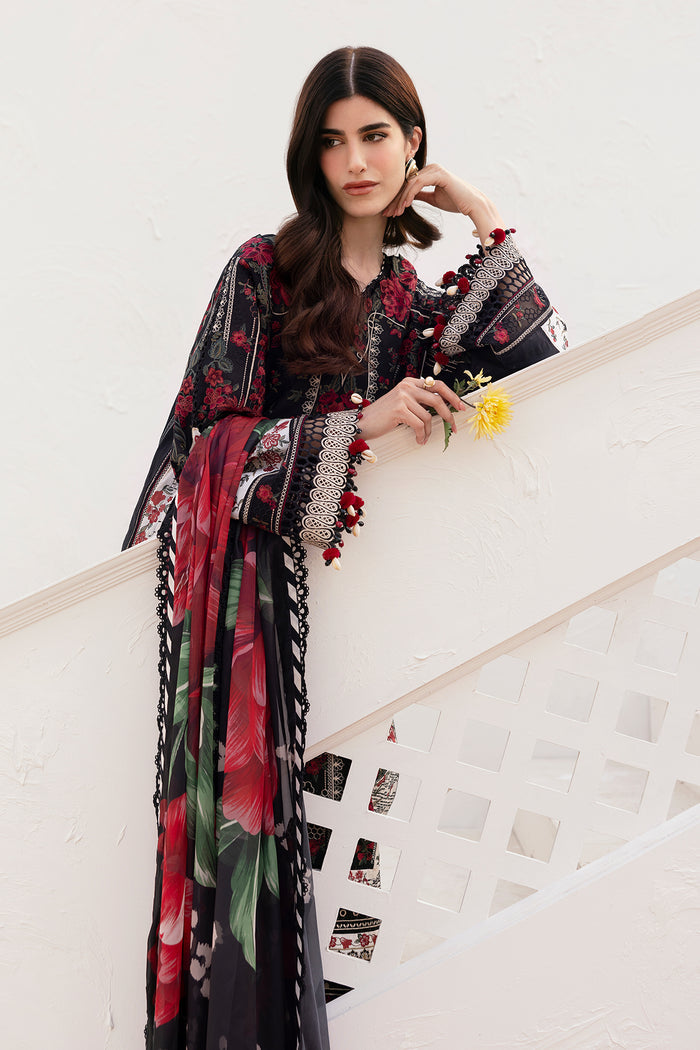 Baroque Eid Lawn Unstitched Embroidered 3Pc Suit BEL-25-D01